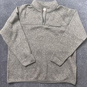 Grand Slam Performance Sweatshirt Mens 2XL Gray Fleece 1/4 Zip Pullover Pockets